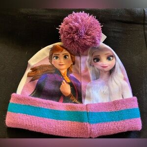 👍 Free with purchase NWT DISNEY’s “Frozen” Anna and Elsa toque children’s 2-6X
